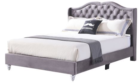 Glory Furniture Joy G1931-FB-UP Full Upholstered Bed , GRAY