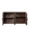 Cabinet with 4 Doors and 4 open shelgves; Freestanding Sideboard Storage Cabinet Entryway Floor Cabinet for Living Room Office Bedroom