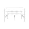 86.4" L X 59.6" W X 44"H Metal Bed Frame Queen Size Standerd Bed Frame - WHITE