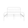 86.4" L X 59.6" W X 44"H Metal Bed Frame Queen Size Standerd Bed Frame - WHITE