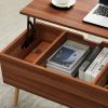COFFEEtable quick assemble computer tablewith wood grain colorAccentFurnitureHomeDecor,Open Storage Shelf,StorageCoffeeTable with HiddenCompartment an