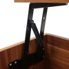 COFFEEtable quick assemble computer tablewith wood grain colorAccentFurnitureHomeDecor,Open Storage Shelf,StorageCoffeeTable with HiddenCompartment an