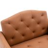 Accent Chair ; leisure single sofa with Rose Golden feet