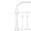 86.4" L X 59.6" W X 44"H Metal Bed Frame Queen Size Standerd Bed Frame - WHITE