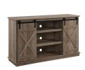 Bellona TV Stand; Oak Finish