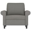 Sofa Chair Dark Gray 23.6" Fabric