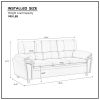 83.26" 3 Seater Cloud couch sofa for Living Room, Bedroom, Office Velvet Beige