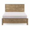 Yes4wood Albany Solid Wood Walnut Bed, Modern Rustic Wooden Full Size Bed Frames Box Spring Needed
