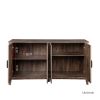 Cabinet with 4 Doors and 4 open shelgves; Freestanding Sideboard Storage Cabinet Entryway Floor Cabinet for Living Room Office Bedroom