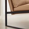 Lounge, living room, office or the reception area PU leather accent arm chair with Extra thick padded backrest and seat cushion sofa chairs,Non-slip a