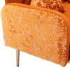 Velvet Sofa ; Accent sofa .loveseat sofa with metal feet