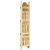 Hand carved 3-Panel Room Divider 47.2"x65" Solid Mango Wood