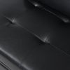 Folding Ottoman Sofa Bed BLACK