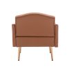 Accent Chair ; leisure single sofa with Rose Golden feet