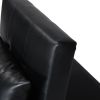 Folding Ottoman Sofa Bed BLACK
