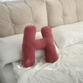 26 English Letters Pillow Sofa Cushion Shooting Props (Option: H-About 38x30cm)