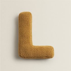 26 English Letters Pillow Sofa Cushion Shooting Props (Option: L-About 38x30cm)