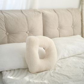 26 English Letters Pillow Sofa Cushion Shooting Props (Option: D-About 38x30cm)
