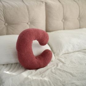 26 English Letters Pillow Sofa Cushion Shooting Props (Option: C-About 38x30cm)